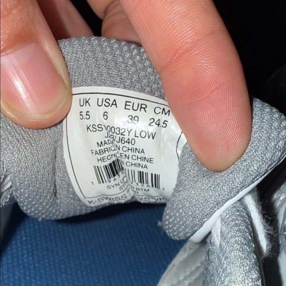 K-Swiss KSSM32Y Low Sneakers – Gray/White – Women’s Size 6 - Picture 7 of 9